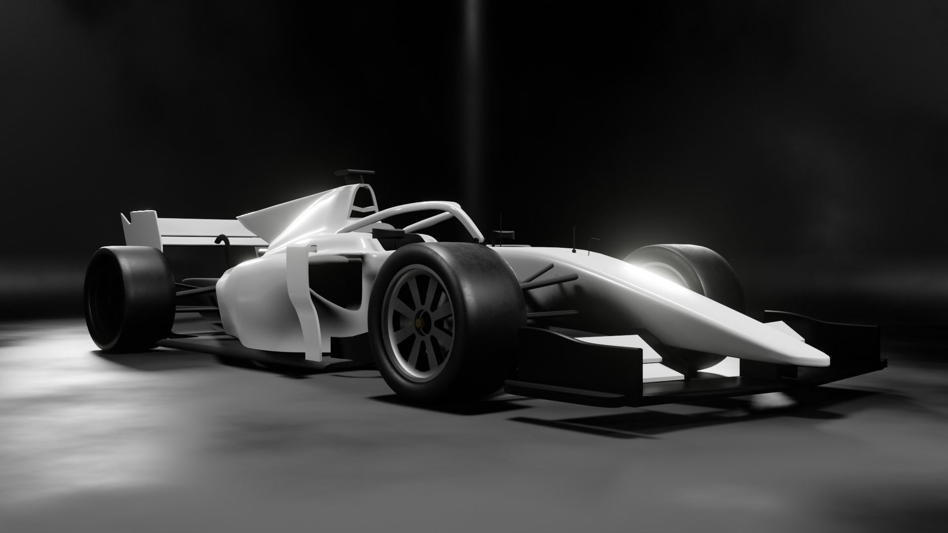 Formula 2 Car High Poly 3D model_6
