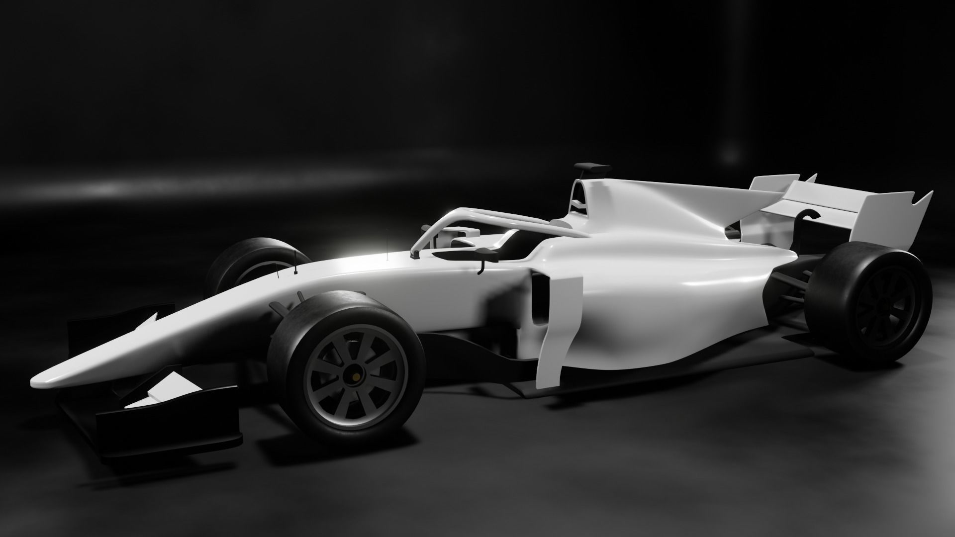 Formula 2 Car High Poly 3D model_2