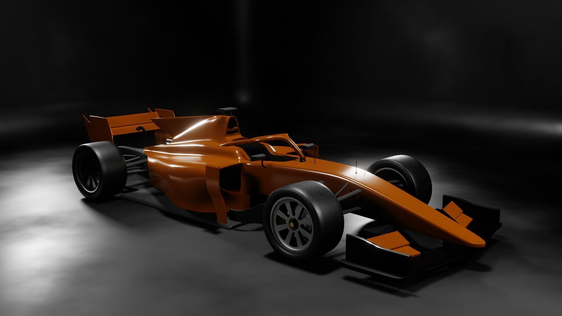 Formula 2 Car High Poly 3D model_8