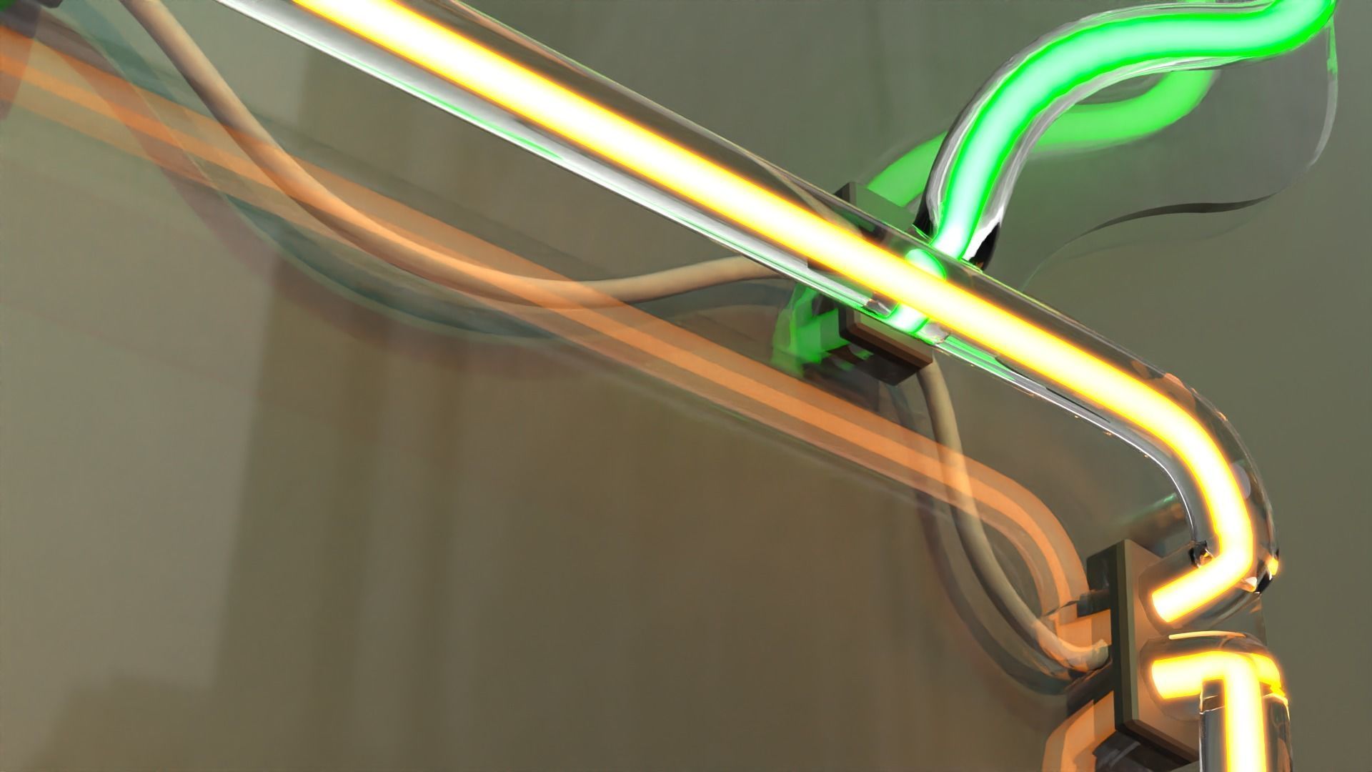 Cactus - Neon Sign 3D model_5