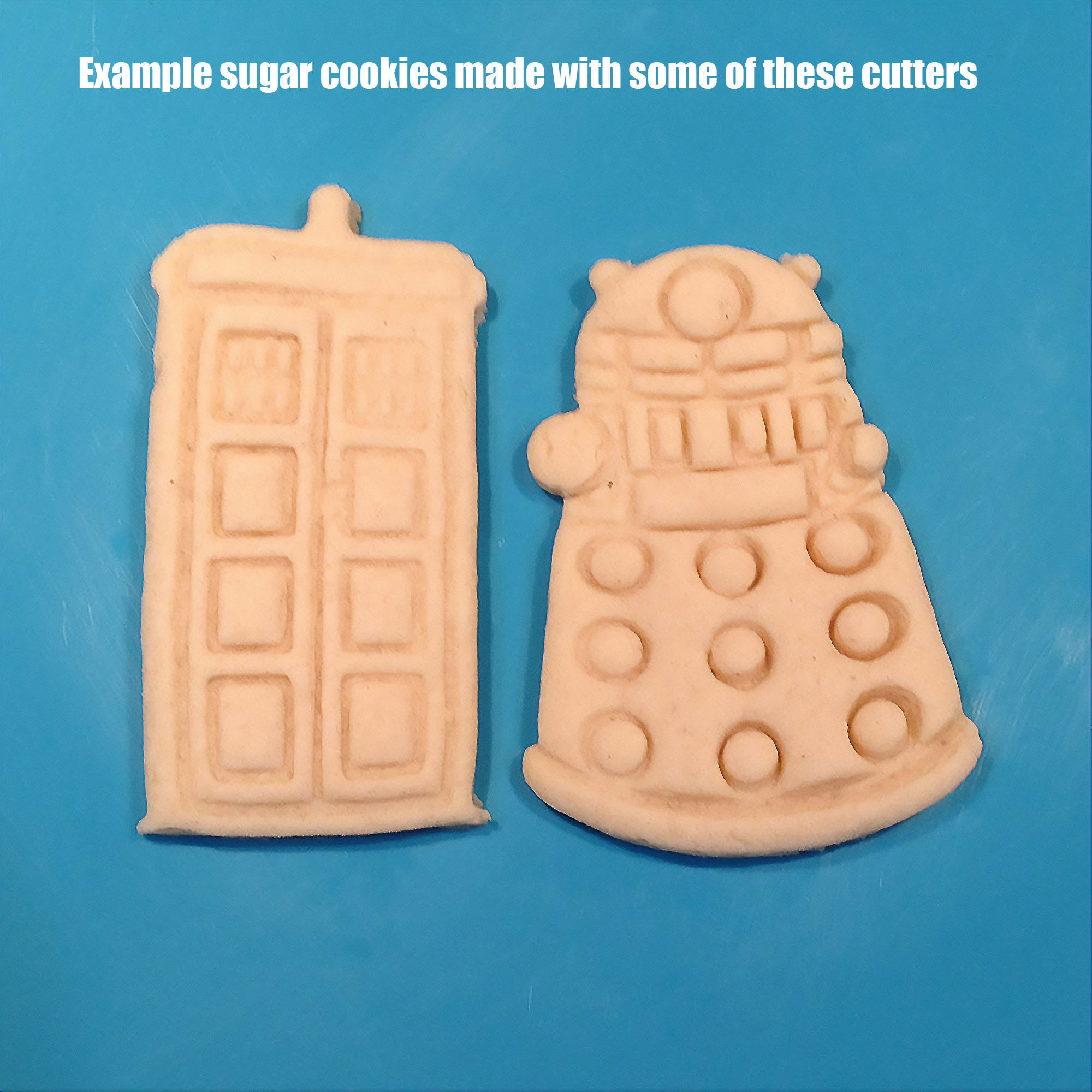 3D Printer Doctor Who TARDIS Dalek Cyberman Cookie Cutter Set 3D print model_2