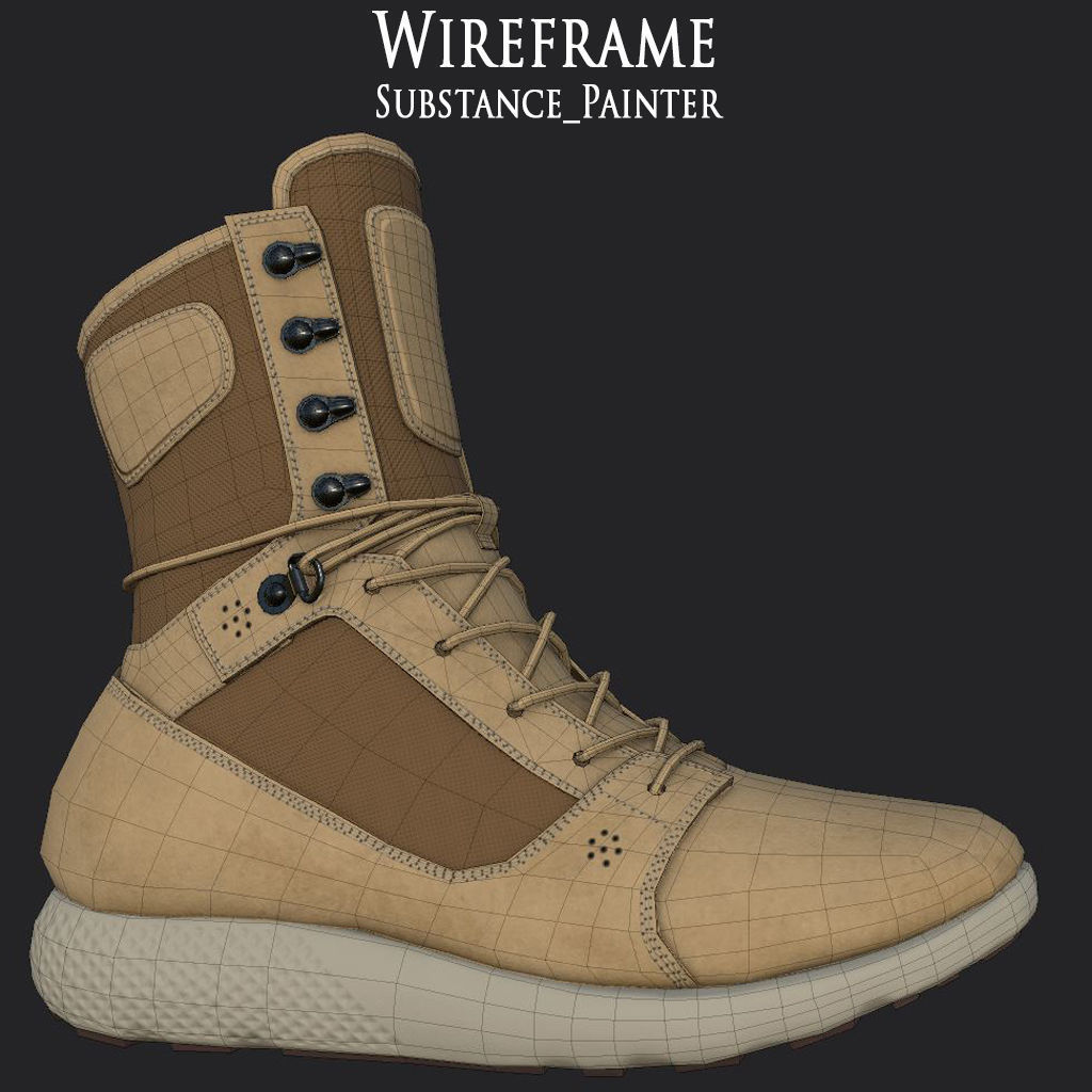 Timberland Boots 9 variation Low Poly Collection  _23