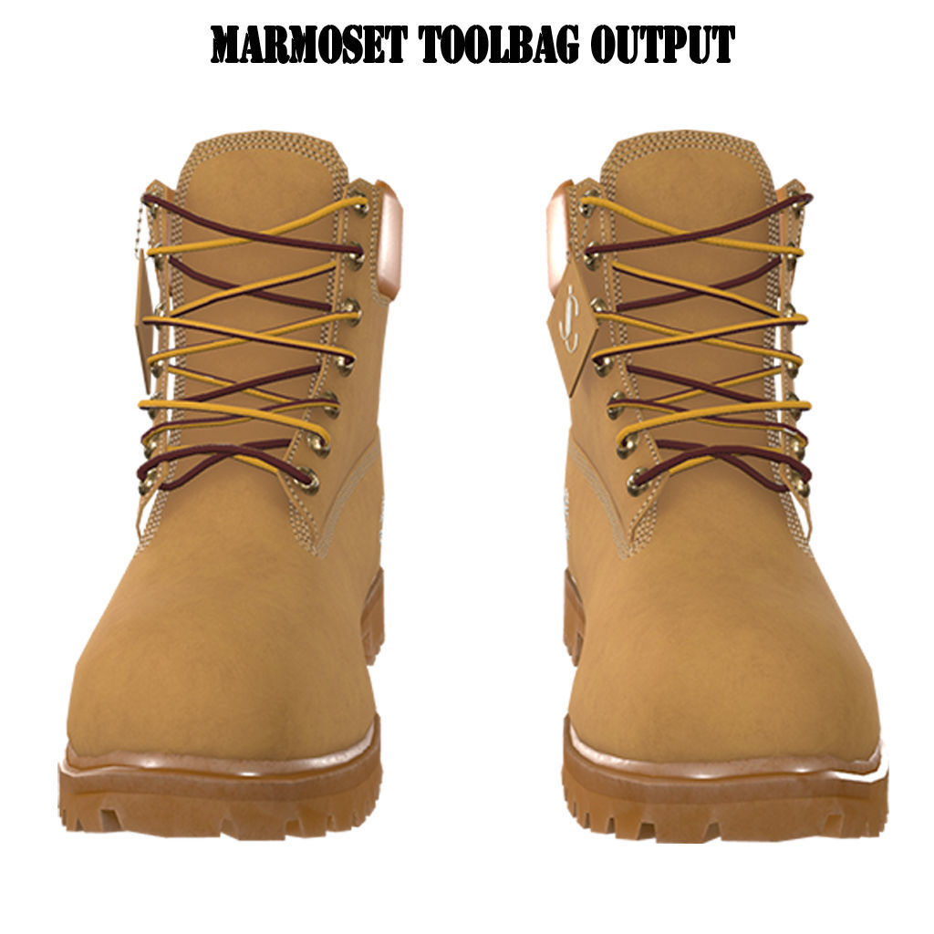 Timberland Boots 9 variation Low Poly Collection  _36