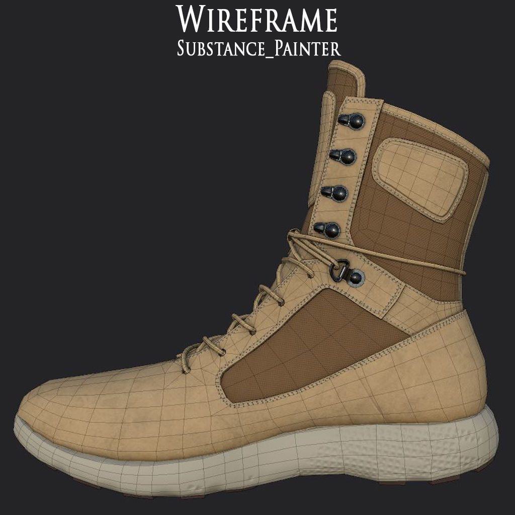 Timberland Boots 9 variation Low Poly Collection  _22
