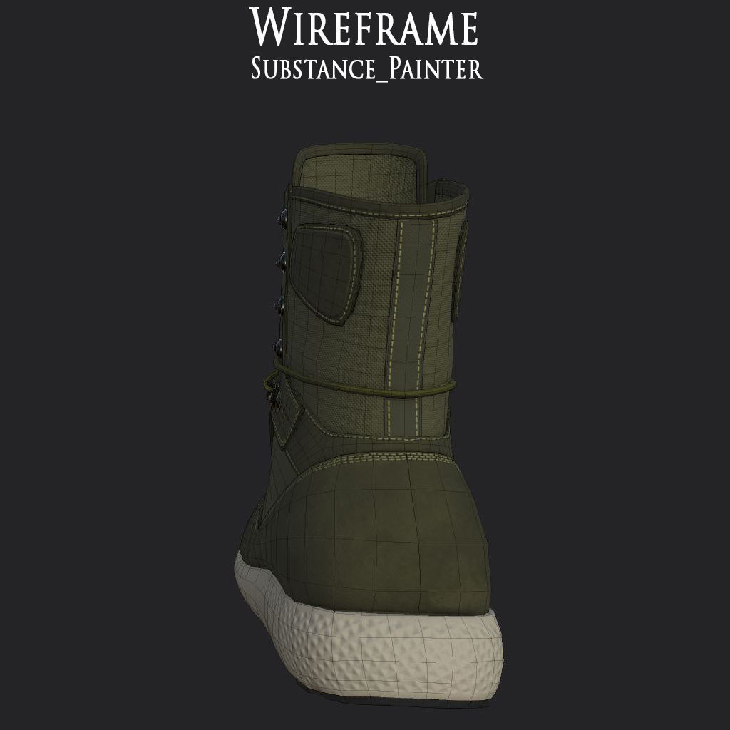 Timberland Boots 9 variation Low Poly Collection  _16