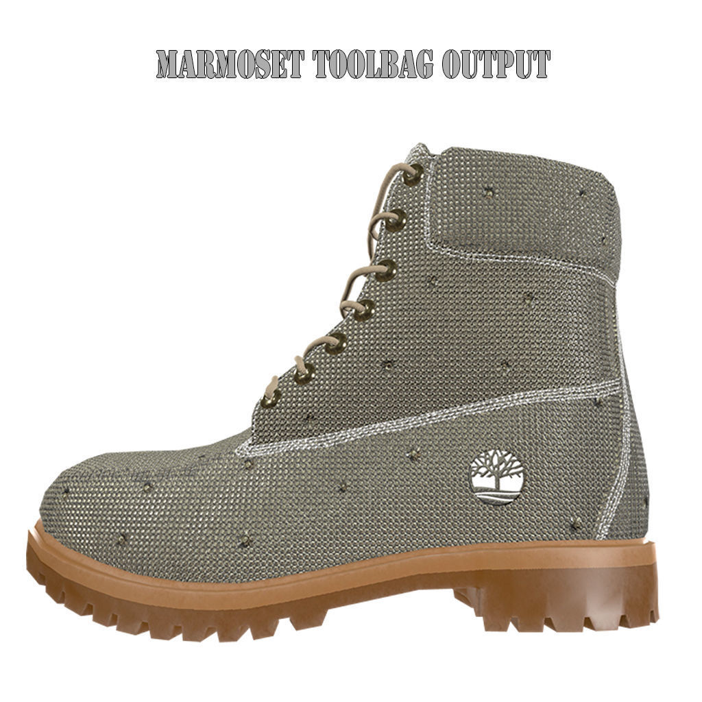 Timberland Boots 9 variation Low Poly Collection  _32