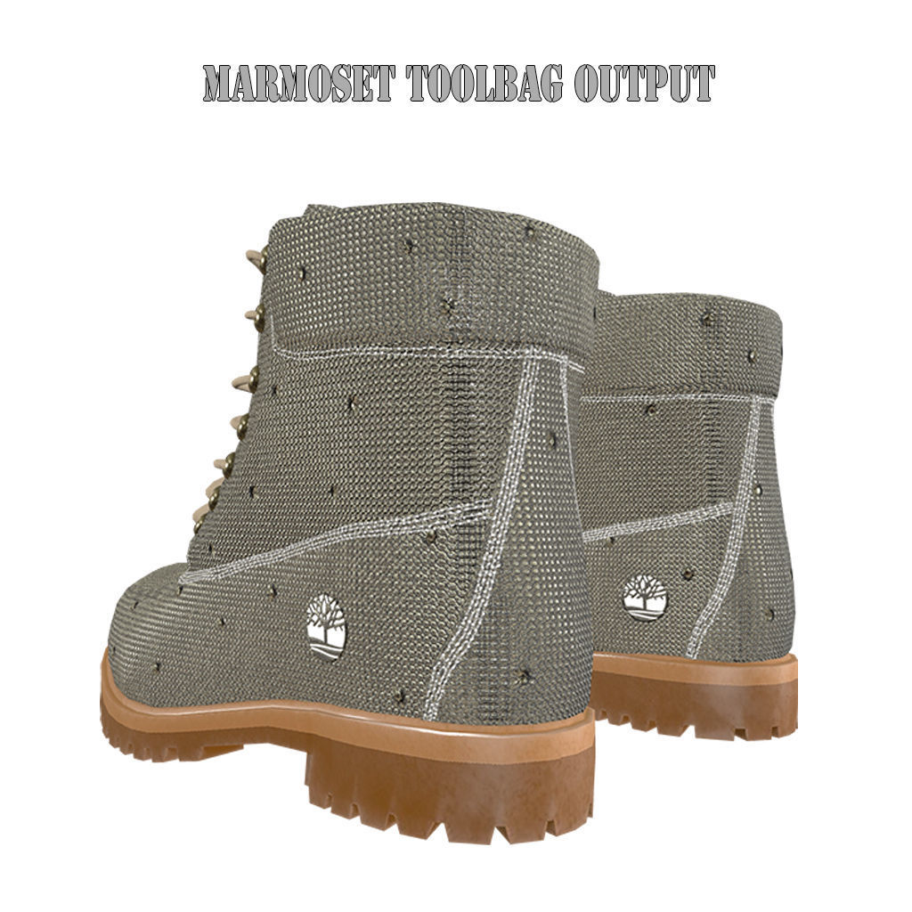 Timberland Boots 9 variation Low Poly Collection  _33