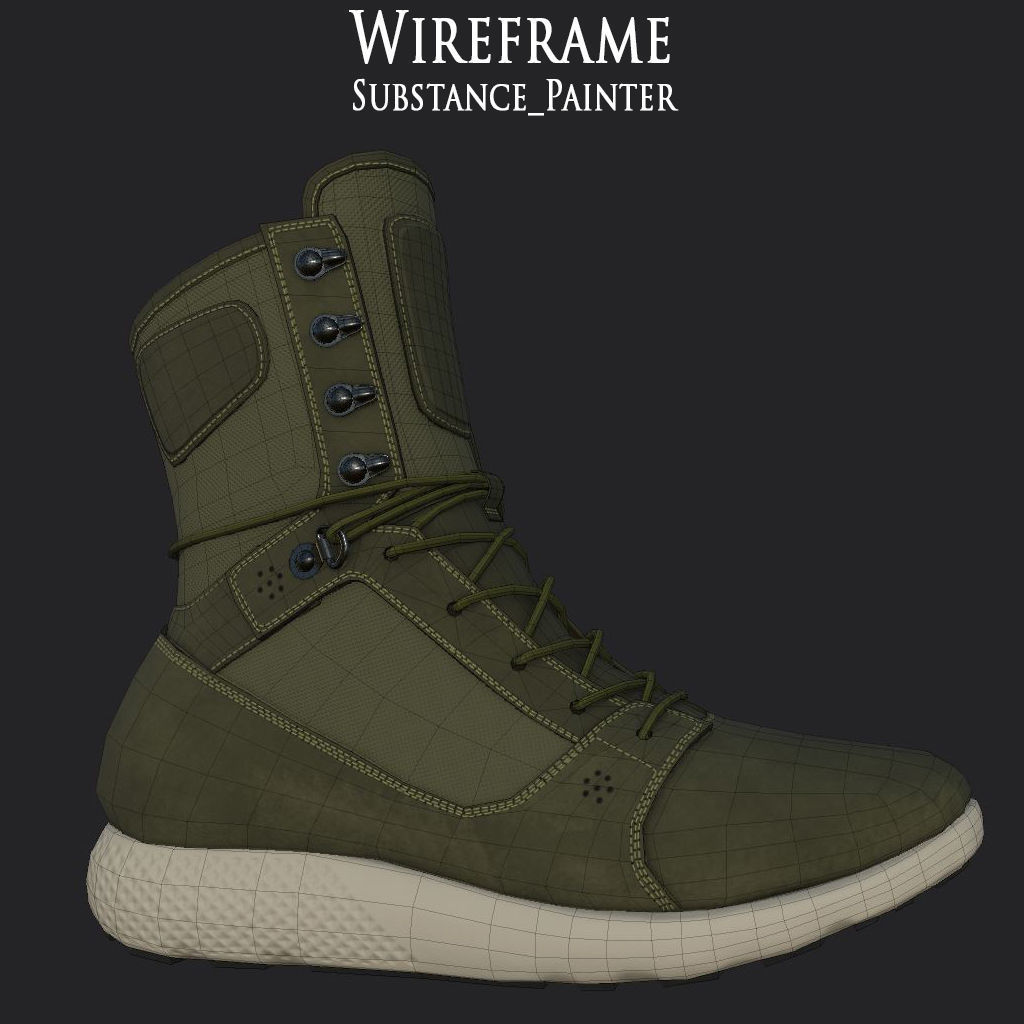 Timberland Boots 9 variation Low Poly Collection  _18