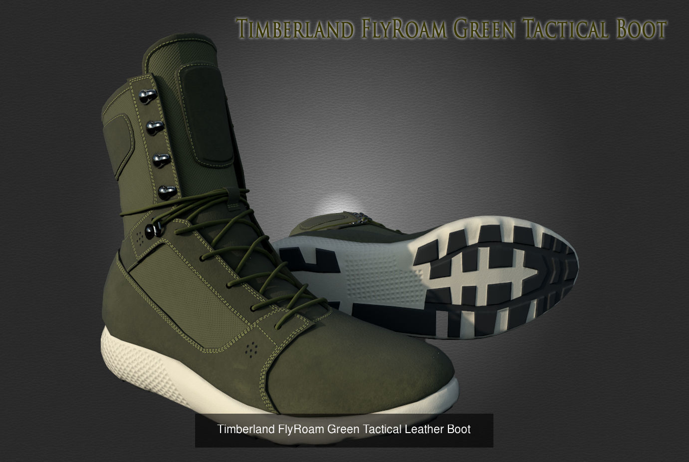 Timberland Boots 9 variation Low Poly Collection  _13