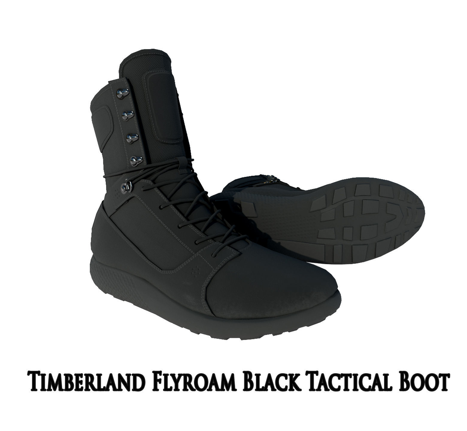 Timberland Boots 9 variation Low Poly Collection  _28