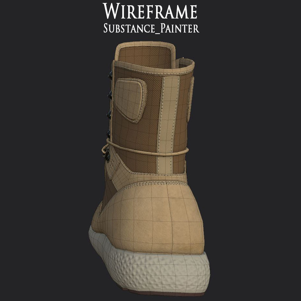 Timberland Boots 9 variation Low Poly Collection  _19