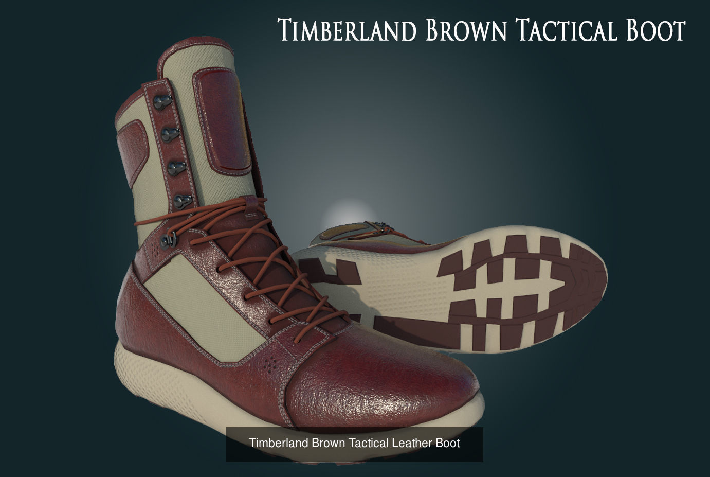 Timberland Boots 9 variation Low Poly Collection  _7