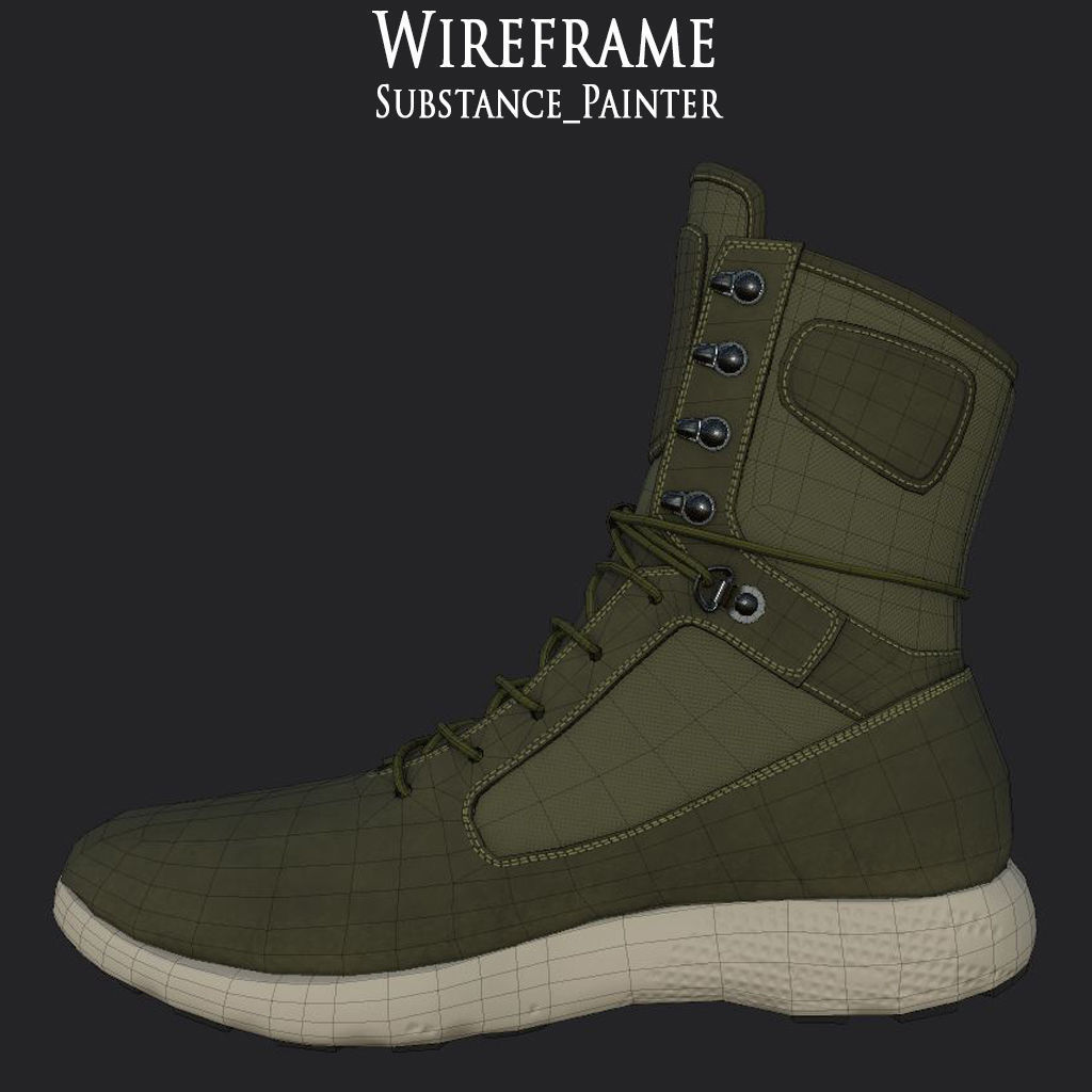 Timberland Boots 9 variation Low Poly Collection  _12