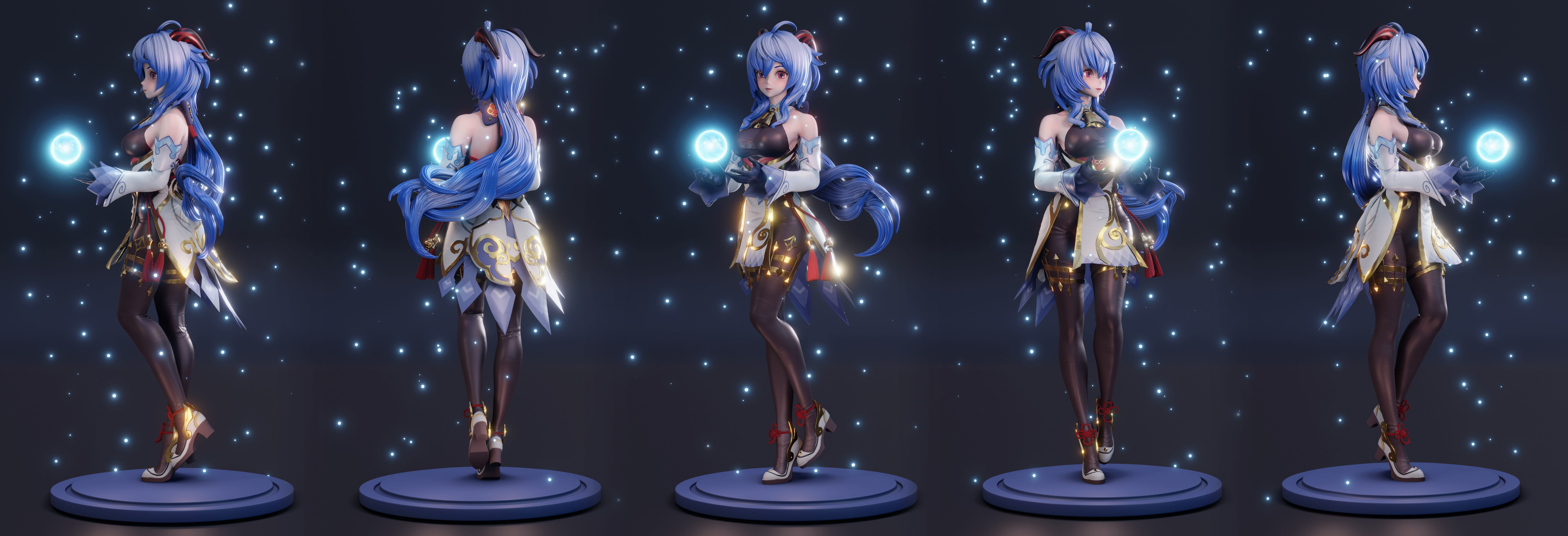 Ganyu from Genshin Impact FanArt 3D print model_2