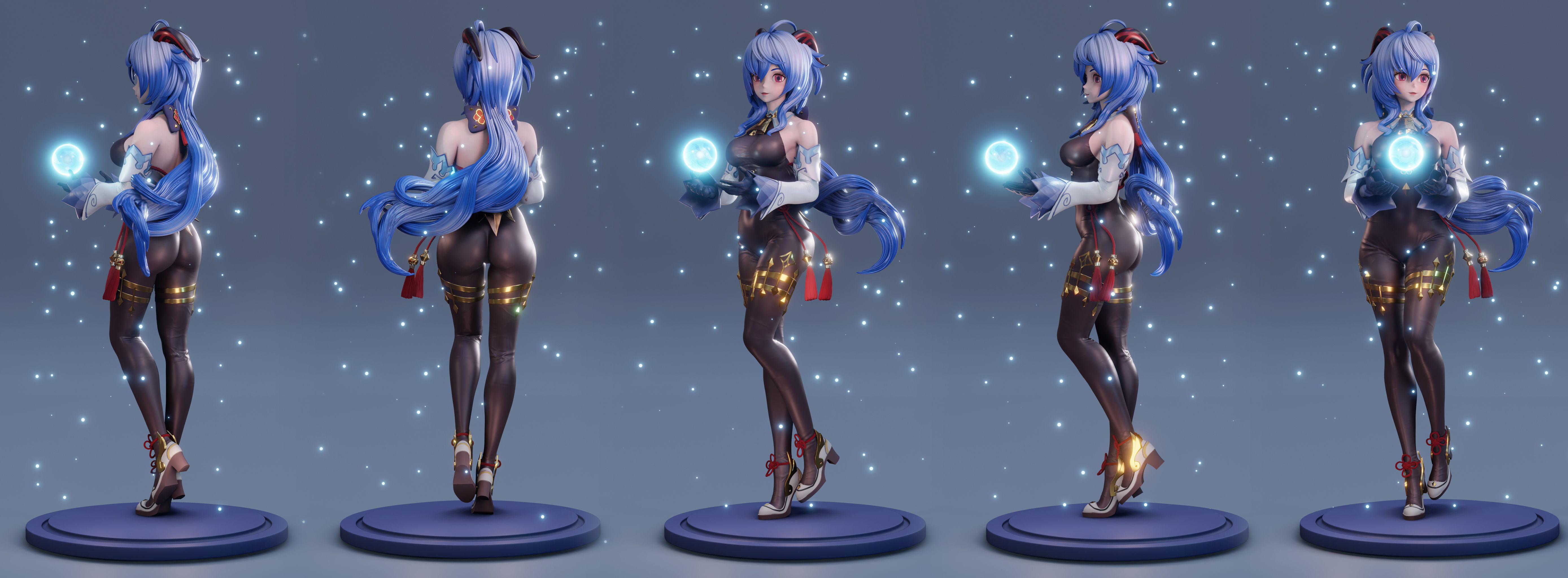 Ganyu from Genshin Impact FanArt 3D print model_1