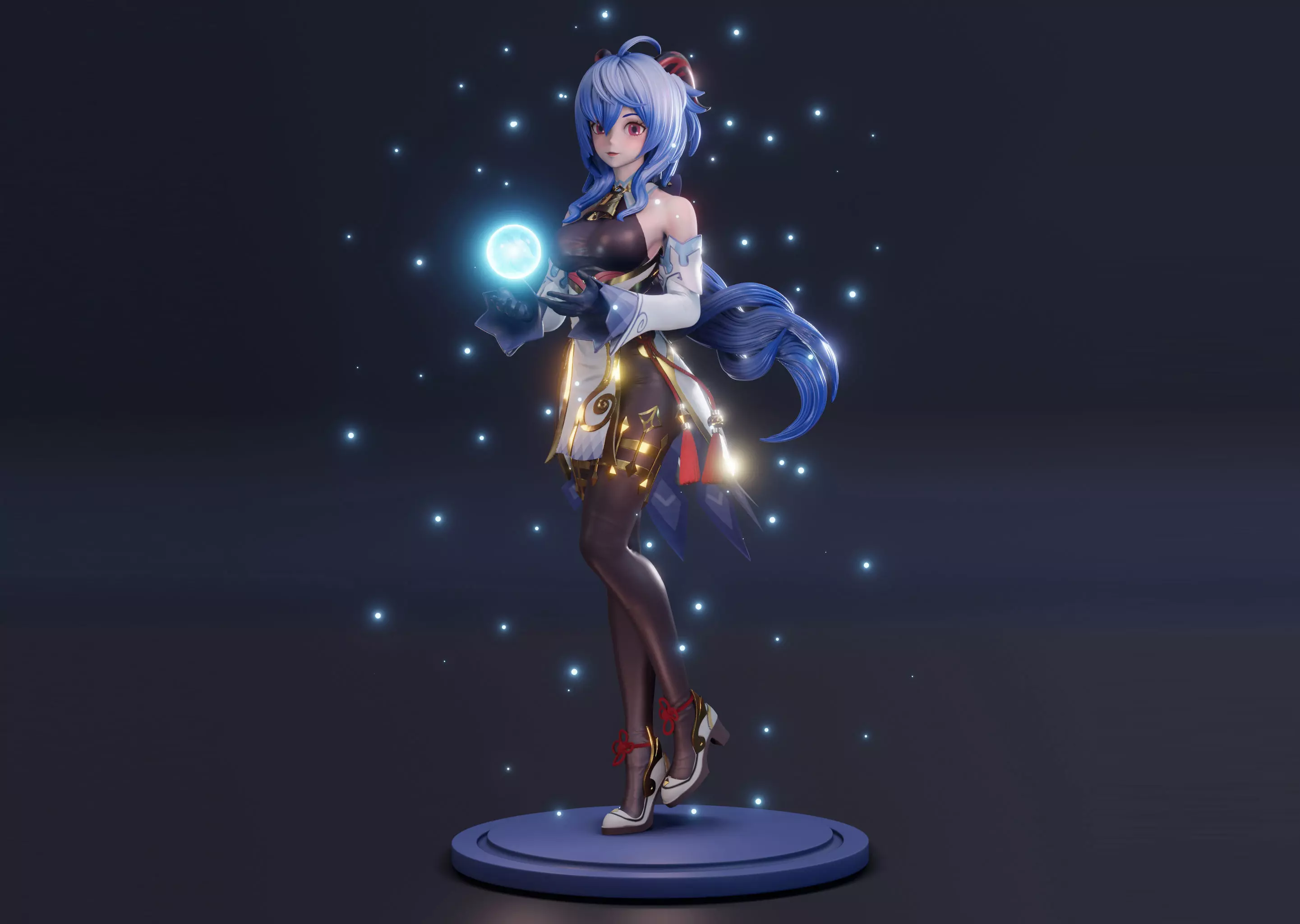 Ganyu from Genshin Impact FanArt 3D print model_0