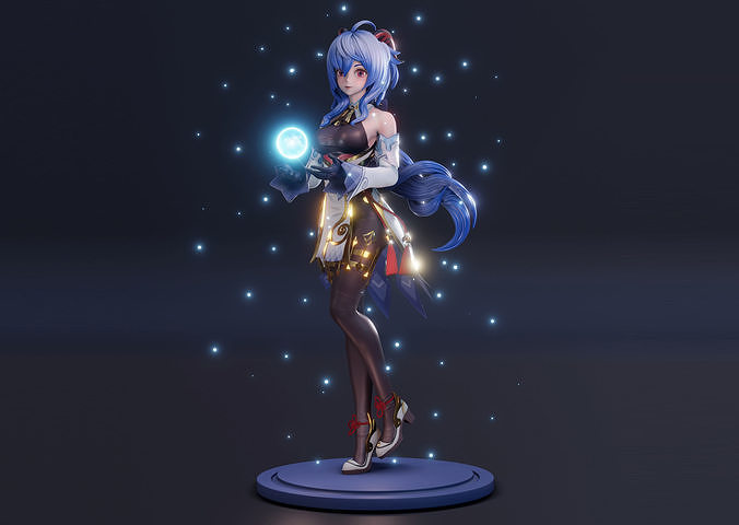 Ganyu from Genshin Impact FanArt 3D print model