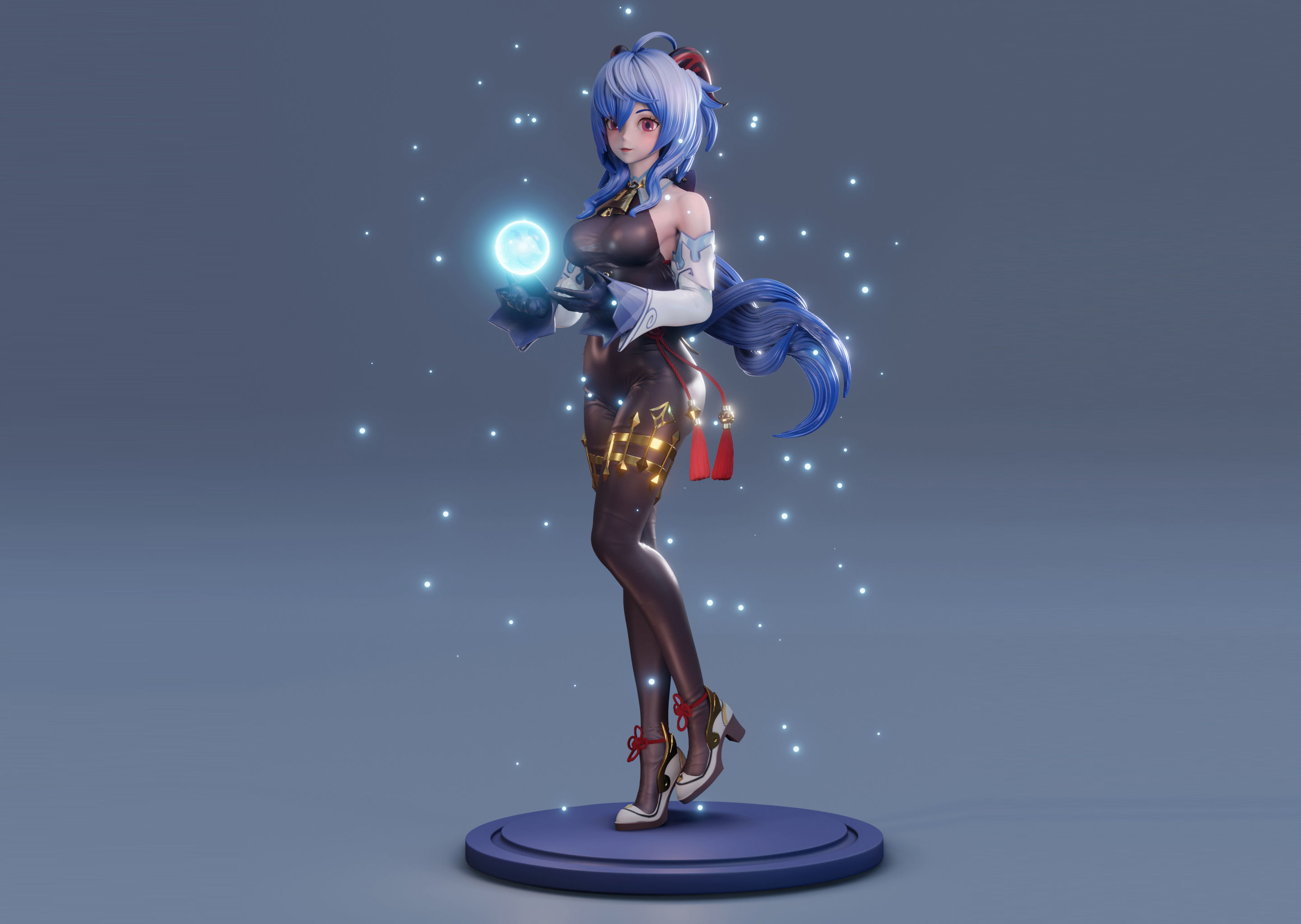 Ganyu from Genshin Impact FanArt 3D print model_4