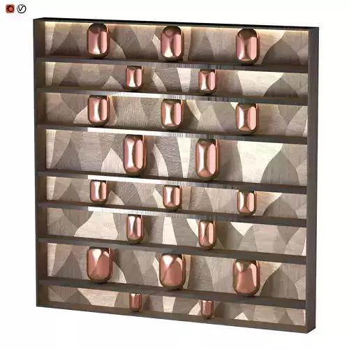 Wood rack 3D model