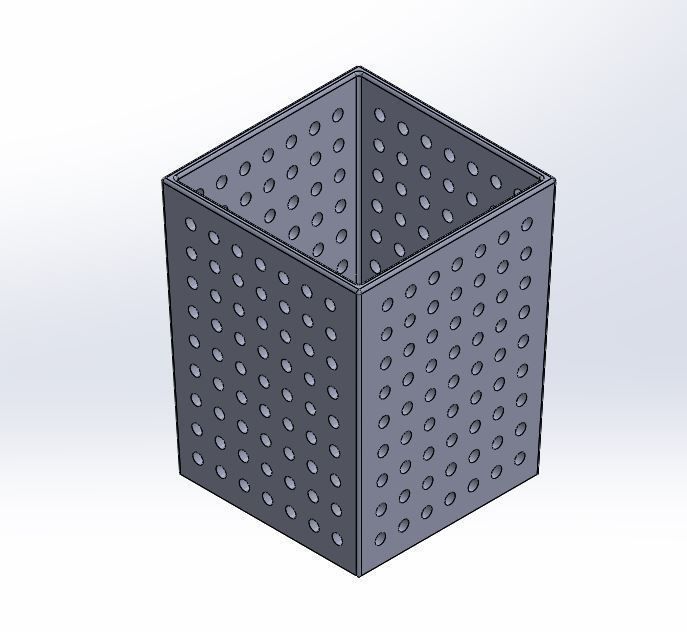 Simple Pencil Case 3D print model_5