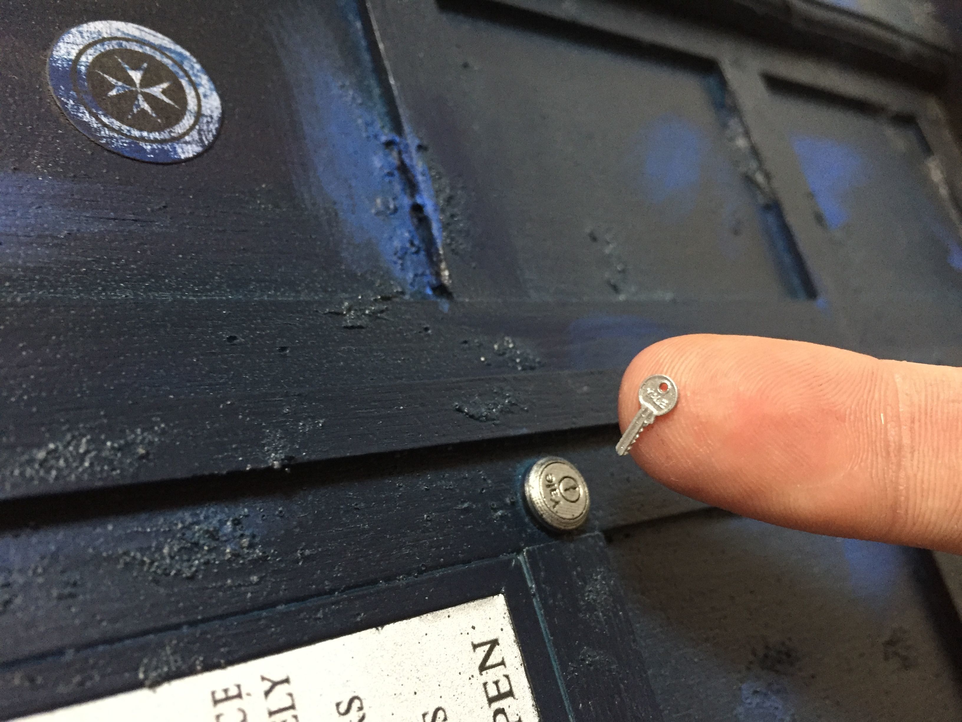 Doctor Who TARDIS YALE Lock and Key Minaiture Replica 6th Scale 3D print model_1