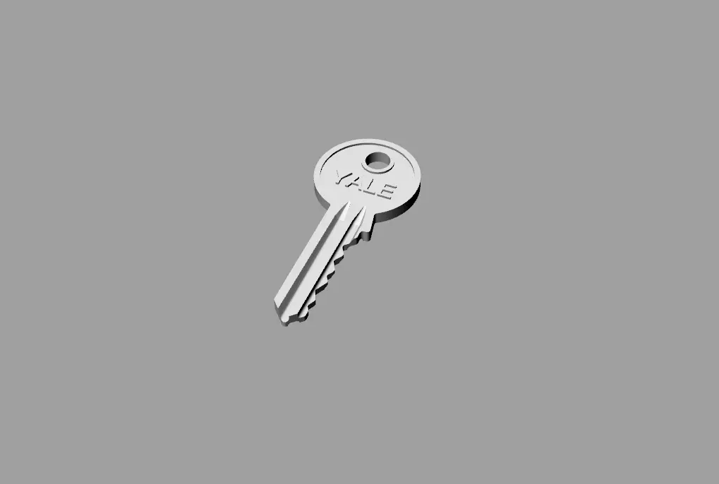 Doctor Who TARDIS YALE Lock and Key Minaiture Replica 6th Scale 3D print model_0