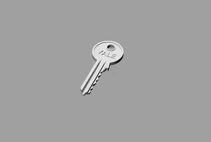 Doctor Who TARDIS YALE Lock and Key Minaiture Replica 6th Scale 3D print model