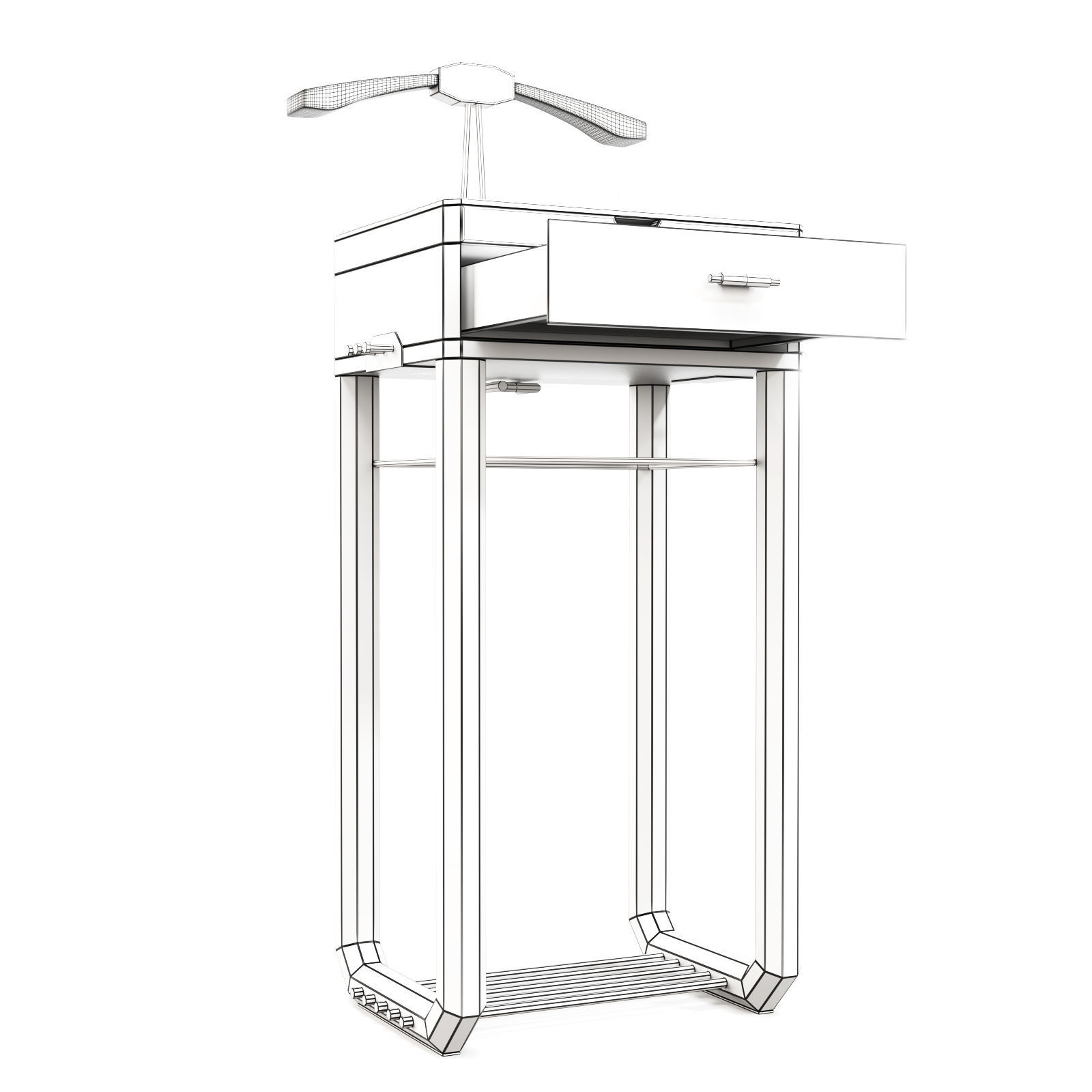 Luxxu Waltz Valet Stand 3D Model 3D model_3