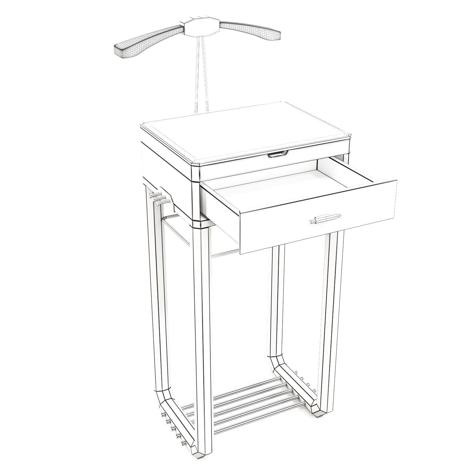 Luxxu Waltz Valet Stand 3D Model 3D model_1