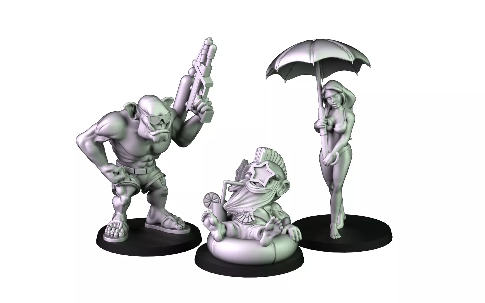 Pool Party 3D print model_0