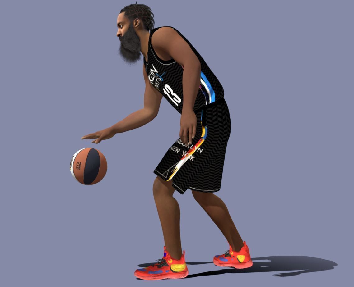 3D Rigged James Harden NBA 3D model_3