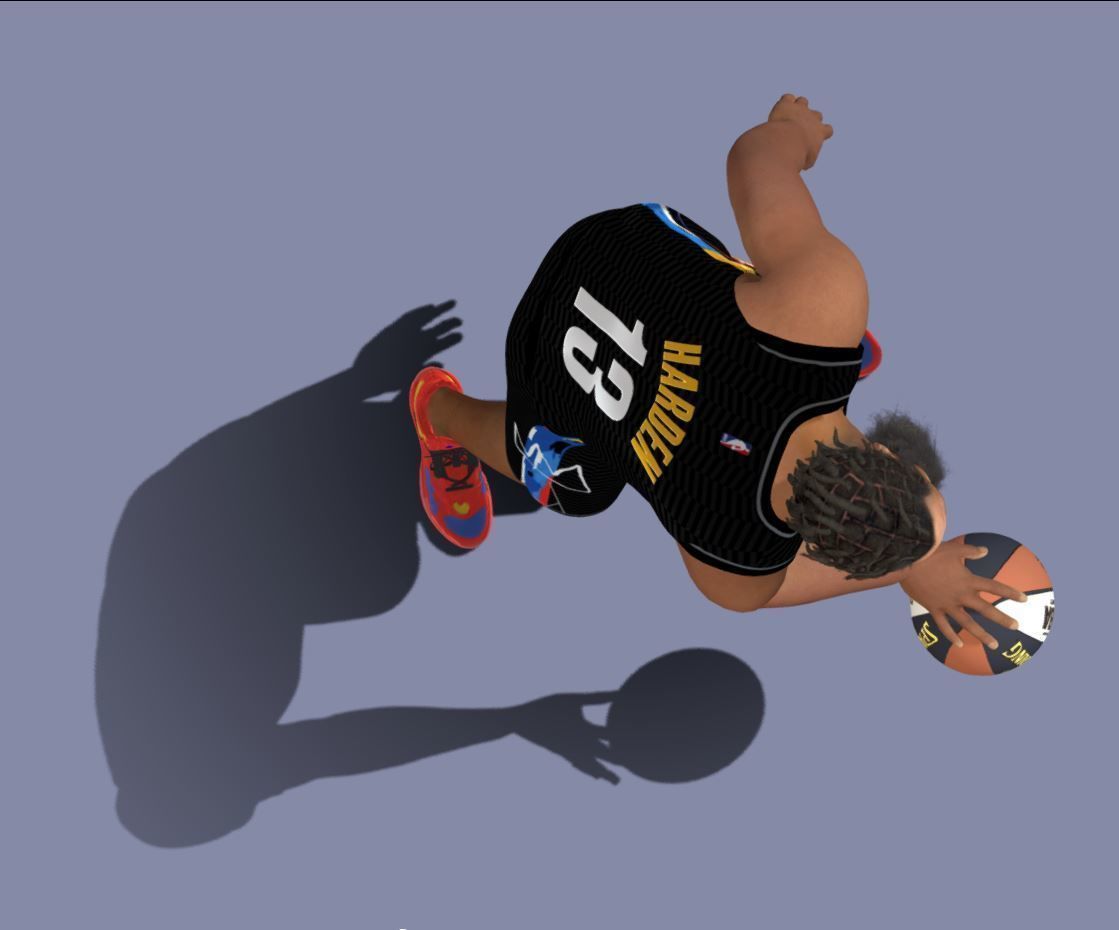 3D Rigged James Harden NBA 3D model_5