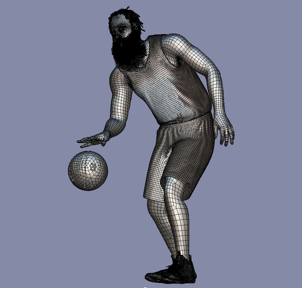 3D Rigged James Harden NBA 3D model_9