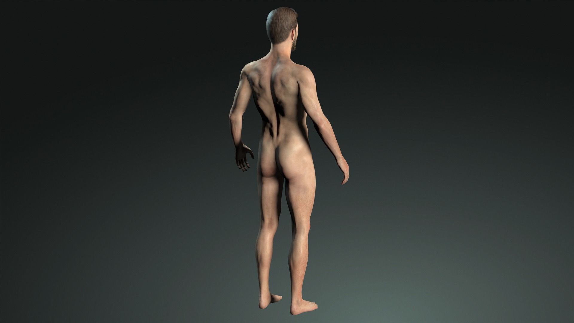 AAA Realistic Male Character 01 Low-poly 3D model_8