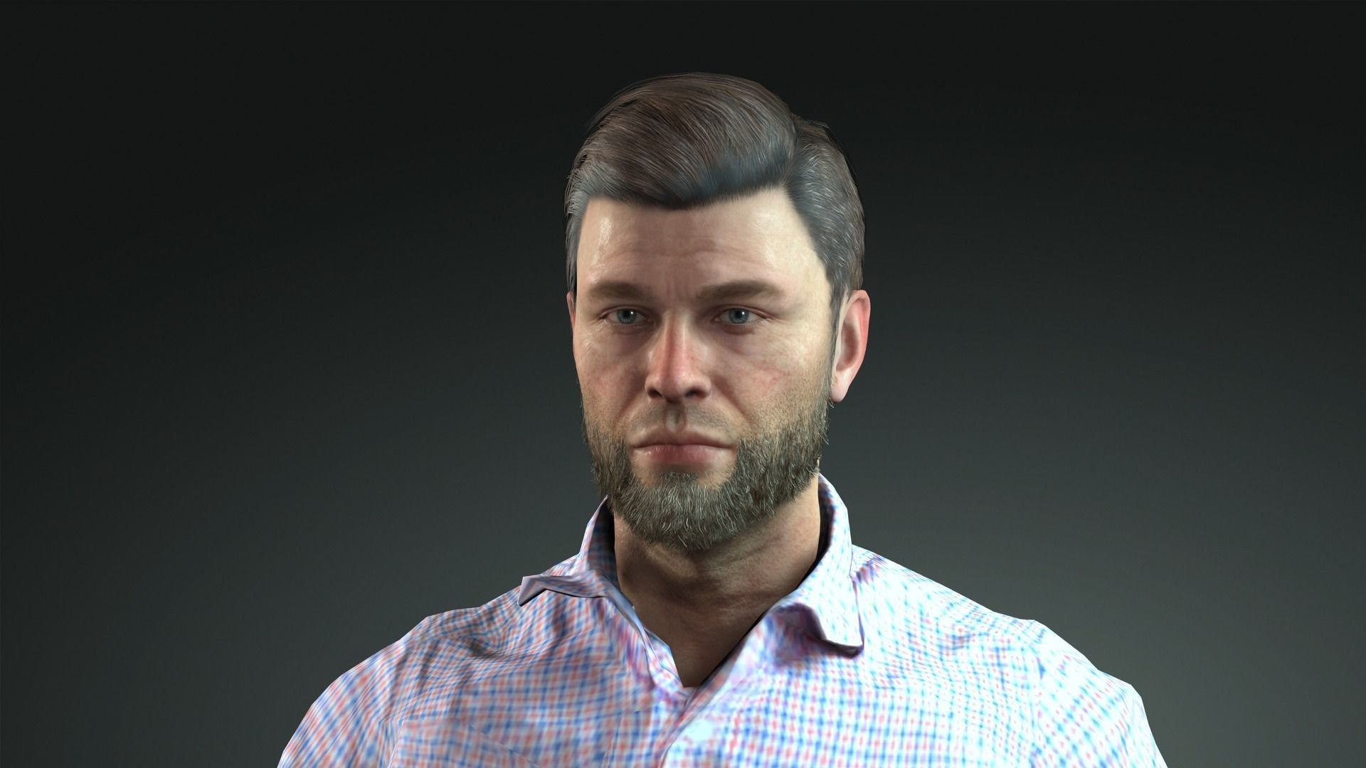 AAA Realistic Male Character 01 Low-poly 3D model_16