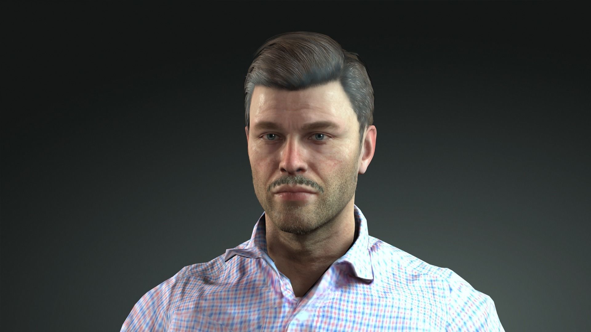 AAA Realistic Male Character 01 Low-poly 3D model_19