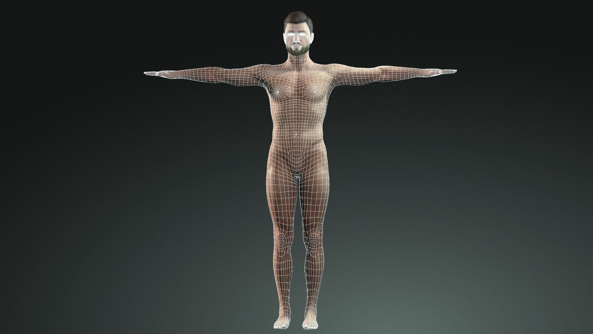 AAA Realistic Male Character 01 Low-poly 3D model_21