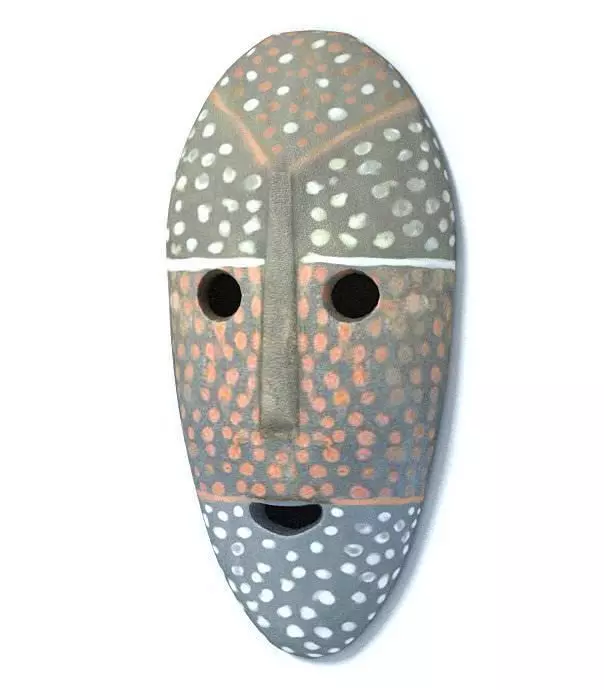 Mask Tribal African 3D model_0