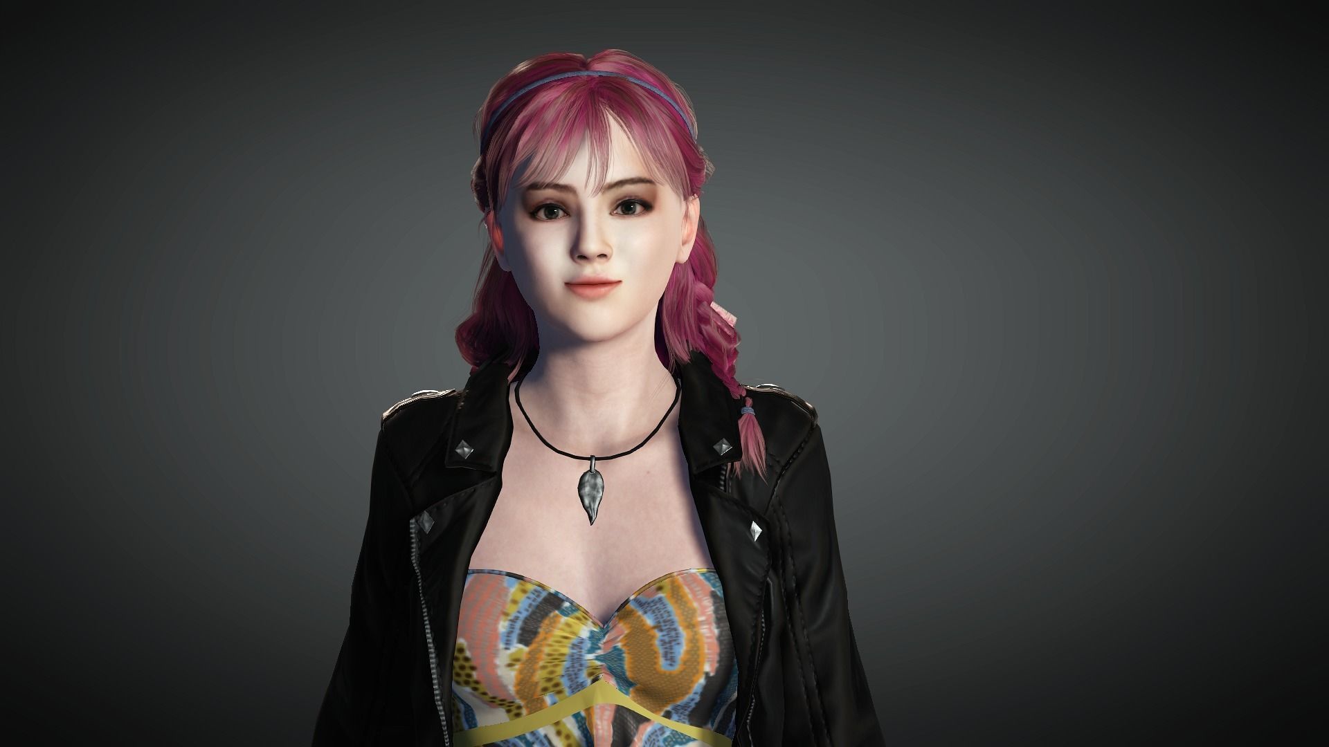 AAA Realistic Female Character 03 Low-poly 3D model_10