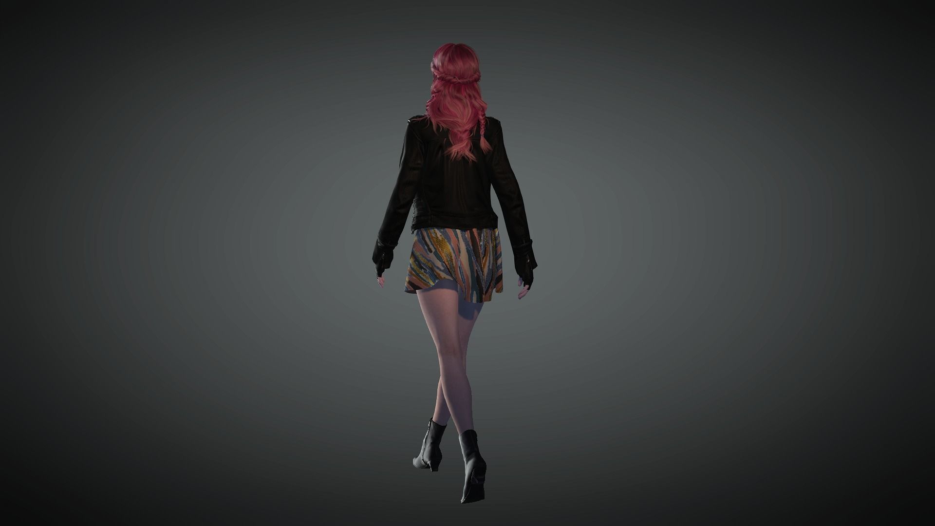 AAA Realistic Female Character 03 Low-poly 3D model_4