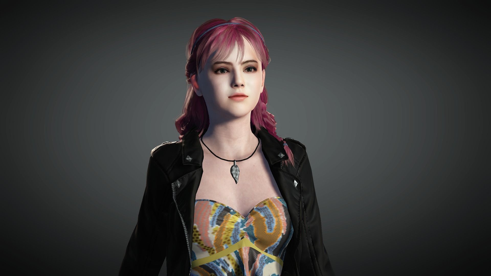 AAA Realistic Female Character 03 Low-poly 3D model_6