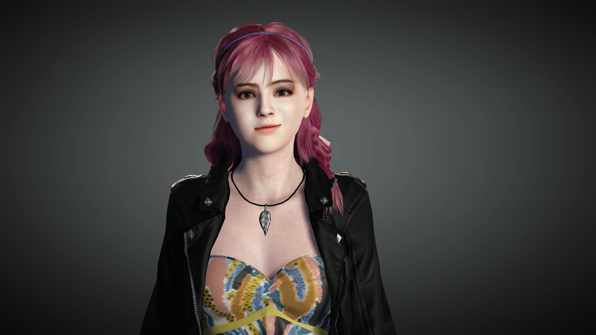 AAA Realistic Female Character 03 Low-poly 3D model_12