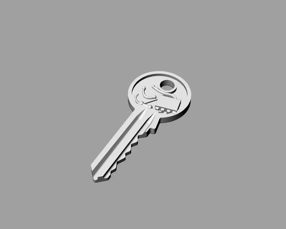 Doctor Who TARDIS Key perception filter Miniature 6th Scale 3D print model_0