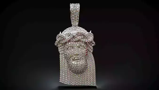 Jesus diamond  Hip Hop  pendant-2