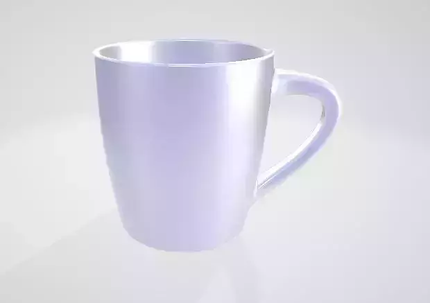 Realistic cup coffee mug