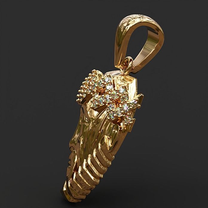 Jesus diamond Hip Hop pendant-3 3D print model_9