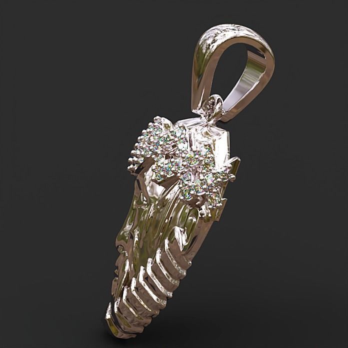 Jesus diamond Hip Hop pendant-3 3D print model_3