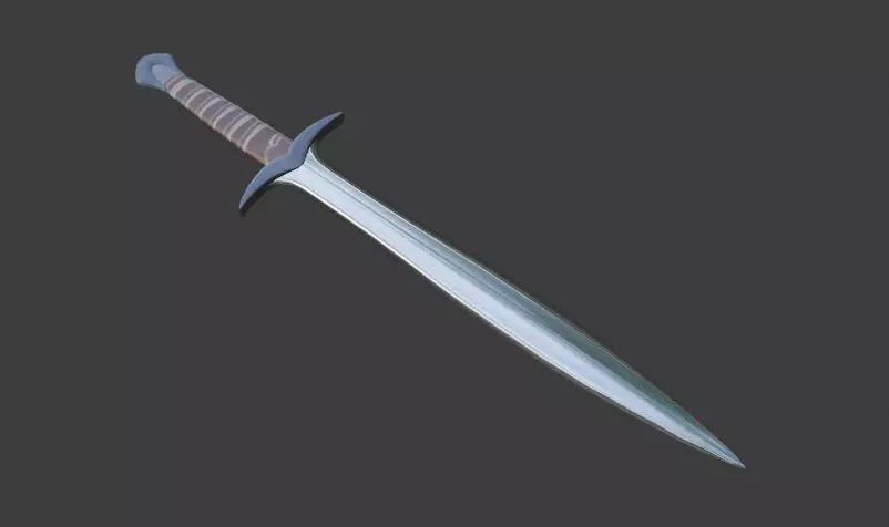 Sword Low-poly 3D model_0