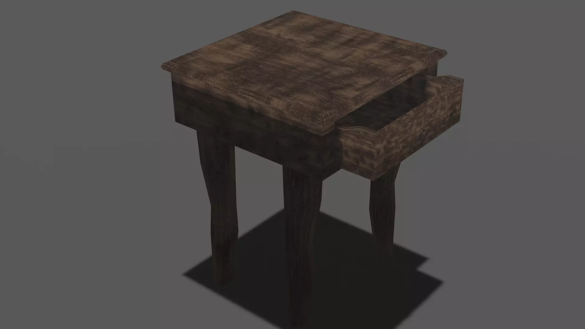 night stand old Free low-poly 3D model