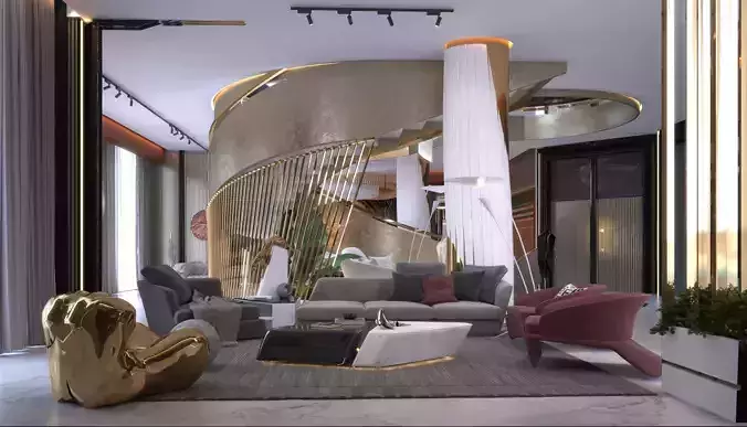    Living room  dinning room   Stairs 